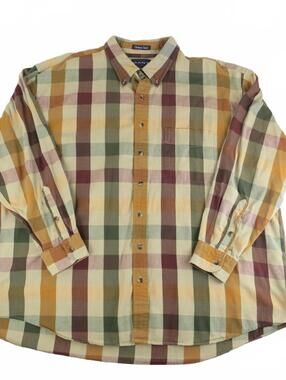 GANT Vintage Multicolor Plaid Button-Down Shirt Men's 3XL